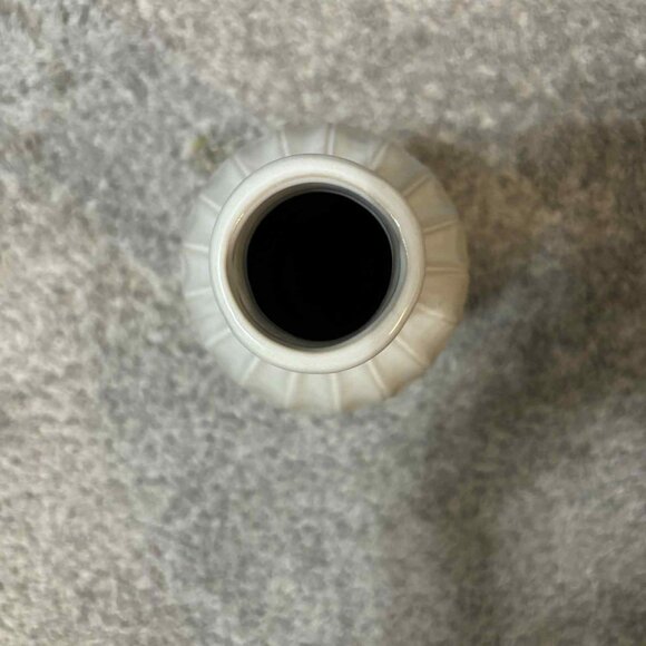 Like New Ceramic Dark Gray & White Vase - Picture 2 of 4